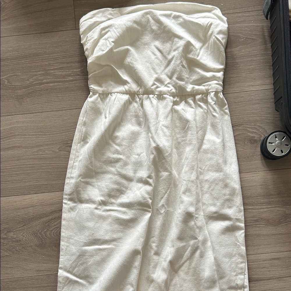 Meshki White Strapless Dress
